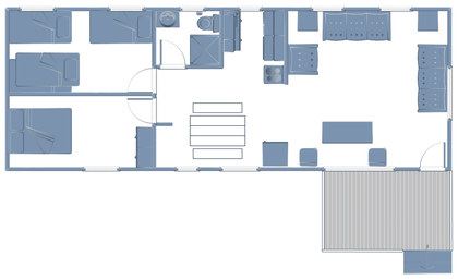 8-Person Housekeeping Cottage Layout